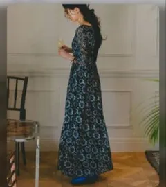 Kastane オケージョンドレス Uneven bicolor dress