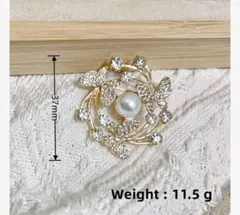 ブローチ金　蝶々　フォーマル　結婚式 パーティー おしゃれ　 プレゼント