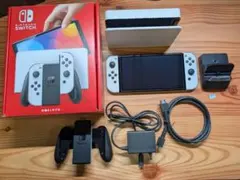 【美品】Switch OLED 有機EL 本体 白 White SD他付き