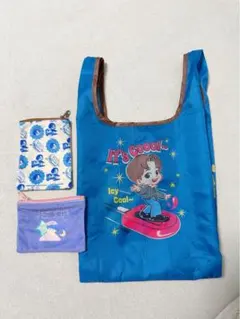 BTS SUGA カプセルトイ エコバッグ ポーチセット TinyTAN