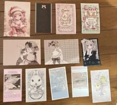 地雷 サブカル系 ステッカー、ポストカードセット