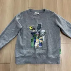 Minecraft トレーナー 130サイズ グレー