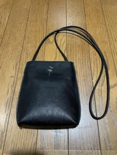 【WYM】SHRINK EMBOSS LEATHER SHOULDER BAG