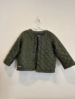 キッズ オリーブグリーン キルティングジャケット