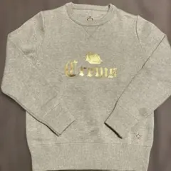 SIDE SLOPEサイドスロープ　スウェット風プリントニットライトグレーM