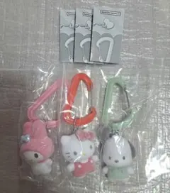 サンリオキャラクターズ カラフルカラビナ マスコットチャーム　３点セット