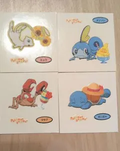 ポケモンパン デコキャラシール　第184弾 ミュウ　ゼニガメ　メッソン　クラブのサムネイル