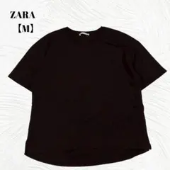 美品✨️ZARA　ザラ【M】無地 コットン トップス 綿100％　Tシャツのサムネイル