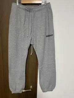 SUNDAYプリント スウエットパンツ