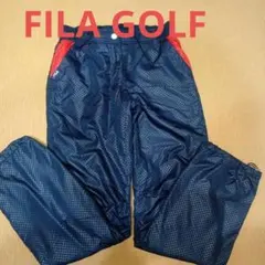 未使用 ❃FILA GOLF❃中綿ゴルフパンツ　 総柄ネイビー
