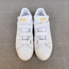 adidas スタンスミス ベルクロ ホワイトゴールド