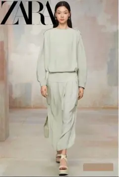 匿名配送　新品　ZARA 最高級　 サープラス　ロング　ワンピース　雑誌掲載