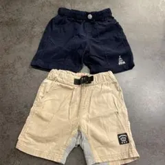 DILASH•BABYDOLL キッズ半ズボン110サイズ2枚セット黒&ベージュ