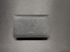 レザー製カードケース ブラック　タケオキクチ