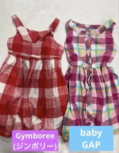美品＊100㎝＊Gymboree＊GAP＊ノースリーブワンピース＊2点