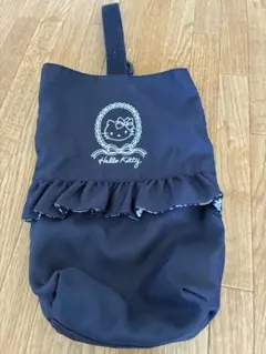 Hello Kitty フリル付き靴袋 ネイビー