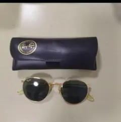 Ray-Ban ゴールドラウンドサングラス　ボシュロム
