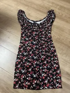 【中古品】Forever 21 フラワープリント ノースリーブワンピース　花柄
