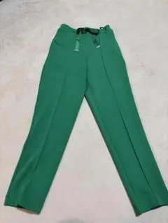 グリーンパンツ Sサイズ ウエストリボン付き Birthday BASjH
