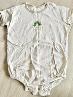 ロンパース 90 クリーム色　はらぺこあおむし