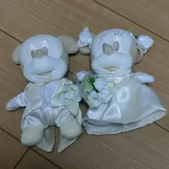 ディズニー ミッキー&ミニーマウス ウエディング ぬいぐるみ