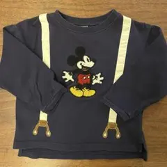 プティマイン ミッキーマウス 長袖カットソー 100