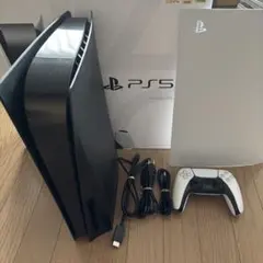 PS5 PlayStation 5 本体 ドライブ付 黒カバー付