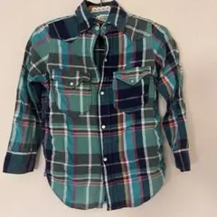 DENIM DUNGAREE チェックシャツ 110cm