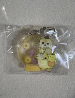 モフサンド サンリオコラボ アクリルキーホルダー フラワードーム プリン