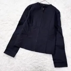【BALLSEY】✨トゥモローランド ノーカラージャケット ネイビー　S〜Mのサムネイル