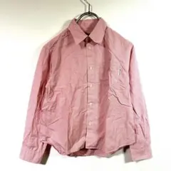 コムサイズム✨キッズ 長袖ボタンシャツ サイズ130 チェック柄 ピンク 定番