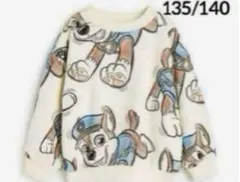 ☆新品☆H&Mパウパトロール　プリントスウェットシャツ　裏起毛　135/140①