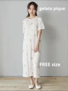 gelato pique ルームウェアアイス柄ワンピース 接触冷感