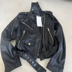 【くつしたさん専用】ZARA ブラック ライダースジャケット
