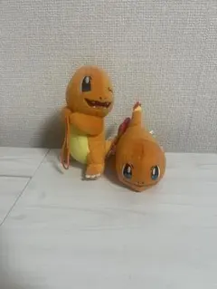 大人にポケモン　ヒトカゲ ぬいぐるみ2点セット約20cm