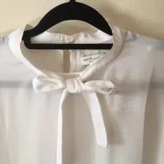 earth music&ecology ボウタイ　リボンブラウス　M