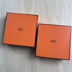 HERMES オレンジ ギフトボックス 2個セット