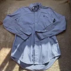 【美品】Ralph Lauren ストライプシャツ XS 青　白