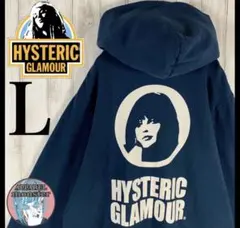 HYSTERIC GLAMOUR ネイビー パーカー L