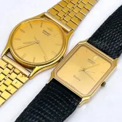 電池交換済み　セイコー　メンズ　腕時計　クォーツ　ドルチェ　2本セット