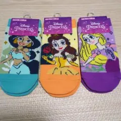 新品未使用　靴下3足セット　ディズニープリンセス　13〜19センチ　女の子