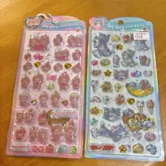 うるちゅる　モンチッチ　トムジェリ　シール　ボンドロ　正規品　2枚セット　未使用