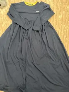 coen ネイビー 長袖ワンピース F