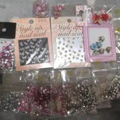 ネイルシールセット リボン 星 花