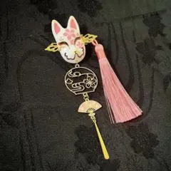 一点のみ＊狐面＊ヘアクリップ＊髪飾り/簪.帯飾り.着物.花魁.浴衣.振袖.祭