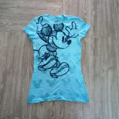 Disney ミッキーマウス Tシャツ ライトブルー Mサイズのサムネイル