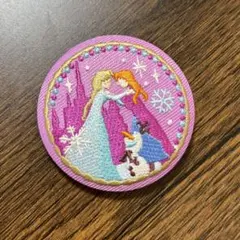 【新品未使用】ディズニー 刺繍缶バッジ2 アナ雪