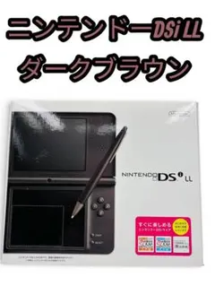 【極美品】ニンテンドーDSi LL 本体 ダークブラウン 元箱他、付属品付き