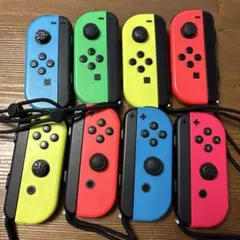 ジョイコン8個グリップ付き　ジャンク