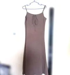 HK WORKS LONDON キャミロングワンピース ブラウン系 M